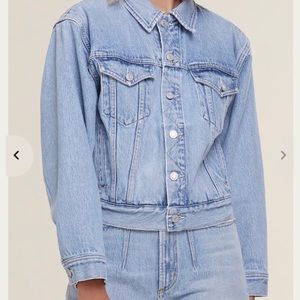 Agolde Los Angeles Blanca Elasticated Denim Jacket